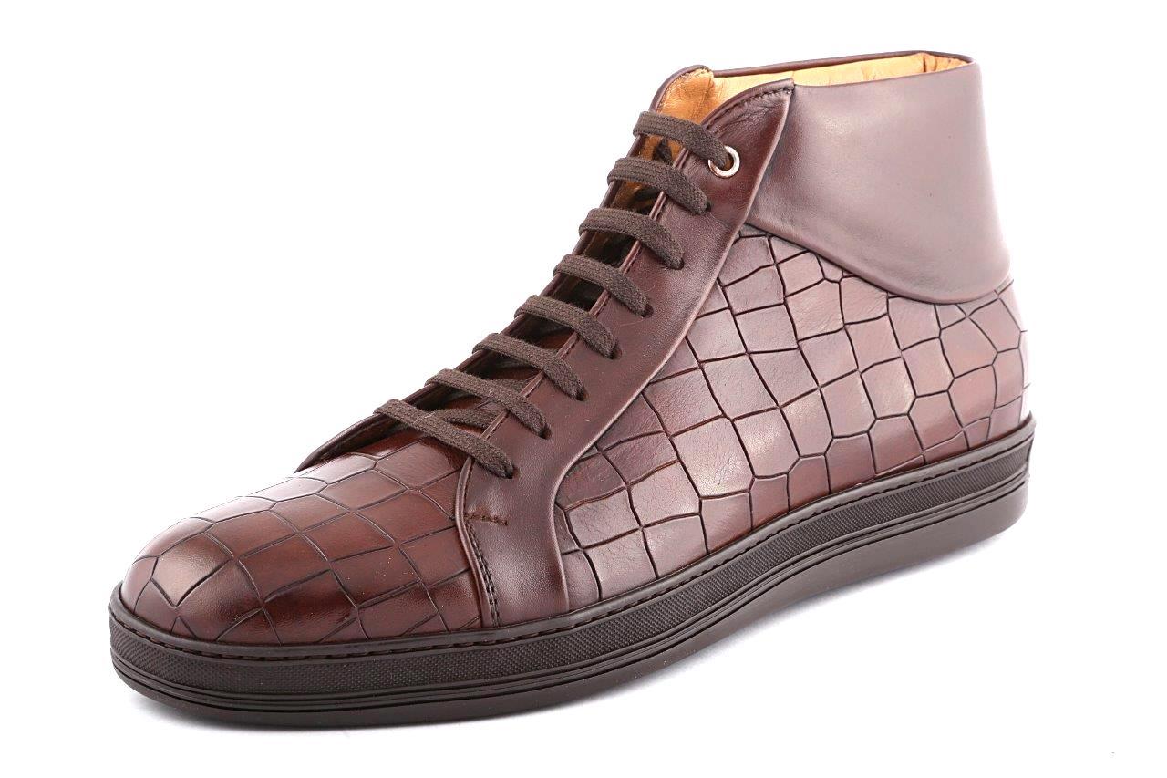 Bespoke High Sneakers Brown