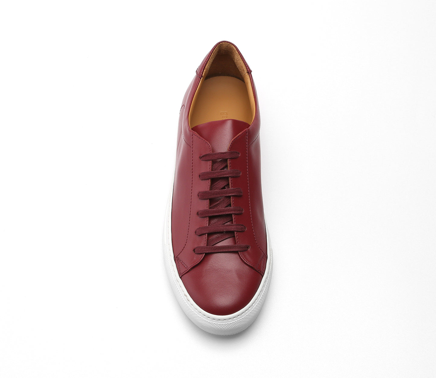 Bespoke Leather Sneakers Soft Red