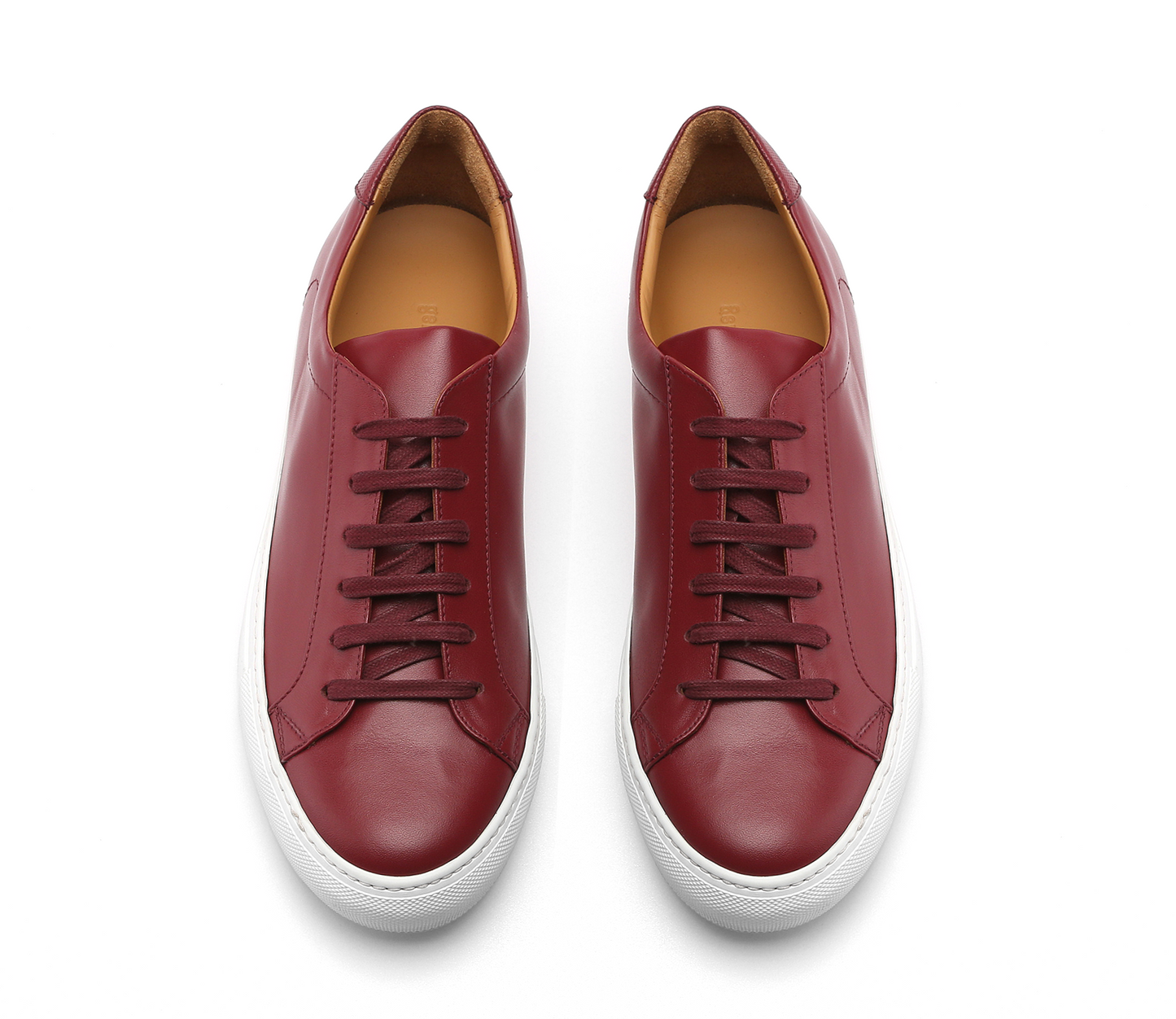 Bespoke Leather Sneakers Soft Red