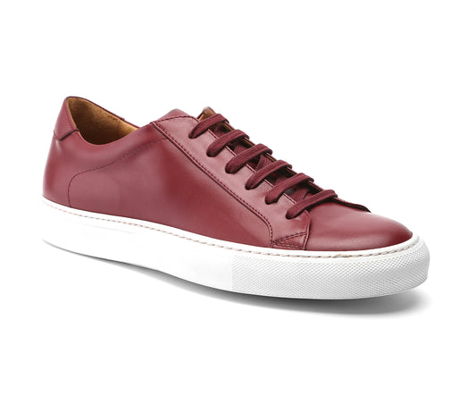 Bespoke Leather Sneakers Soft Red