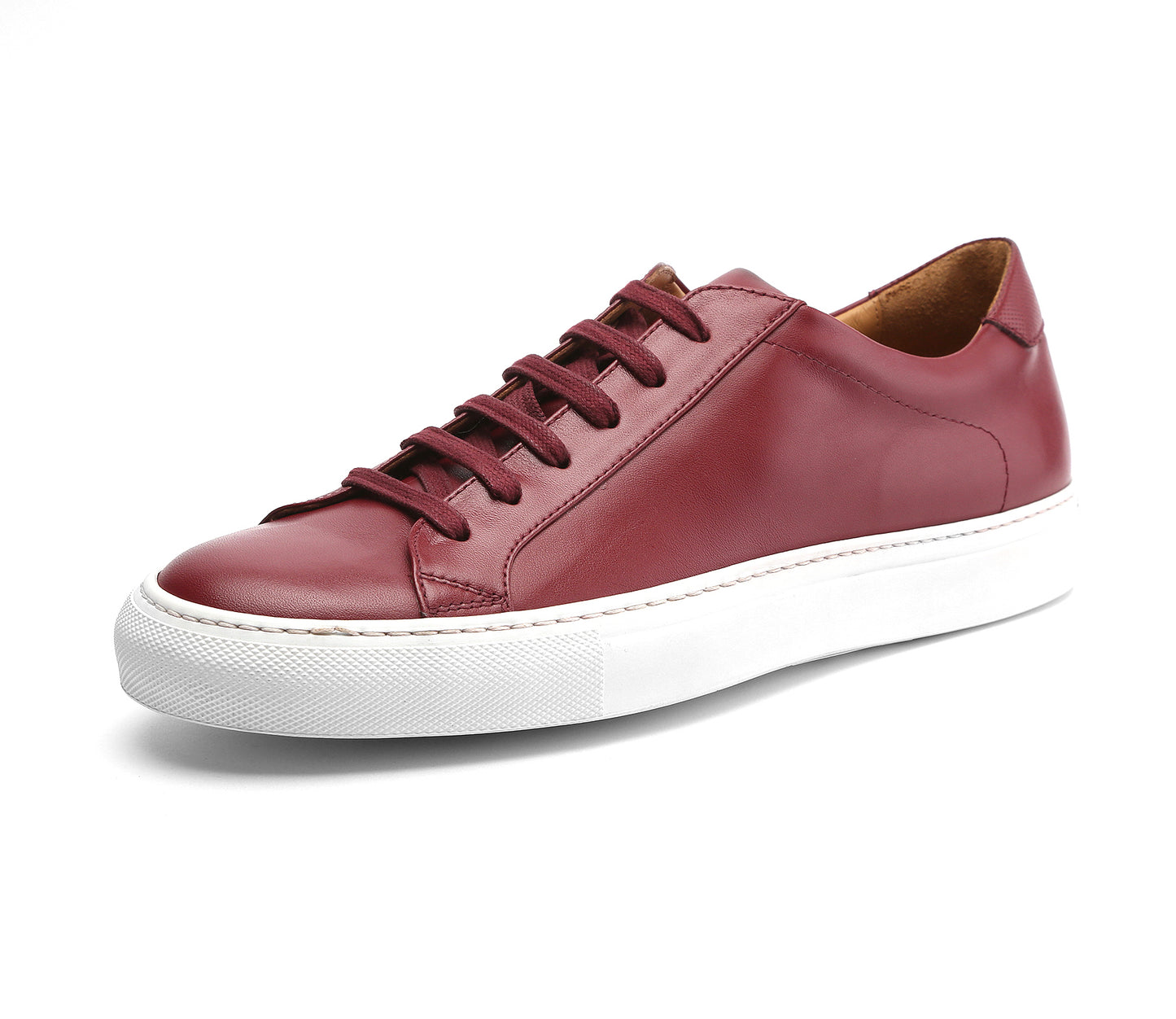 Bespoke Leather Sneakers Soft Red