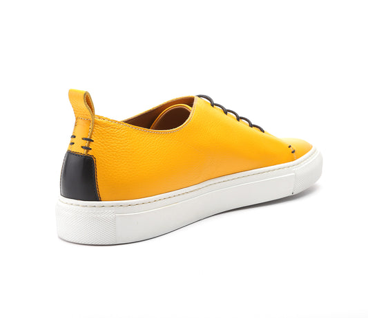 Bespoke Leather Sneakers Yellow
