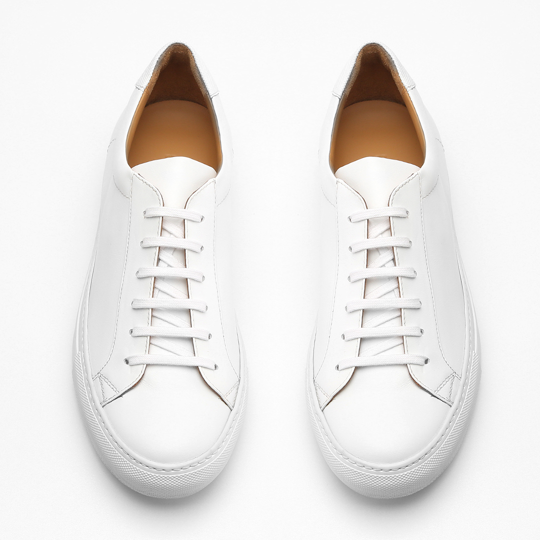 Bespoke Leather Sneakers White