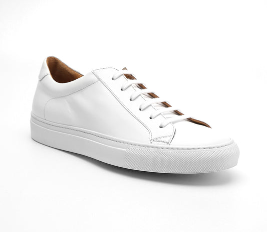 Bespoke Leather Sneakers White
