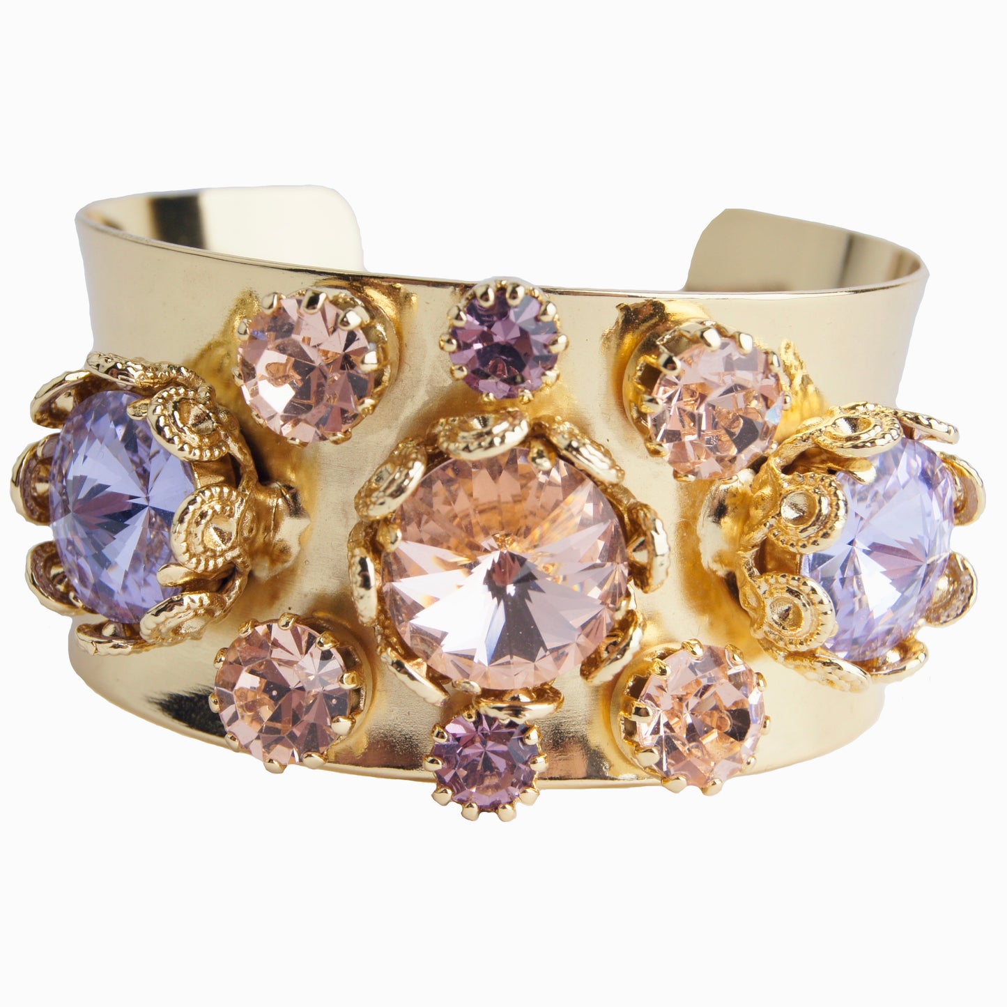 Floral Filigree Bangle Violet