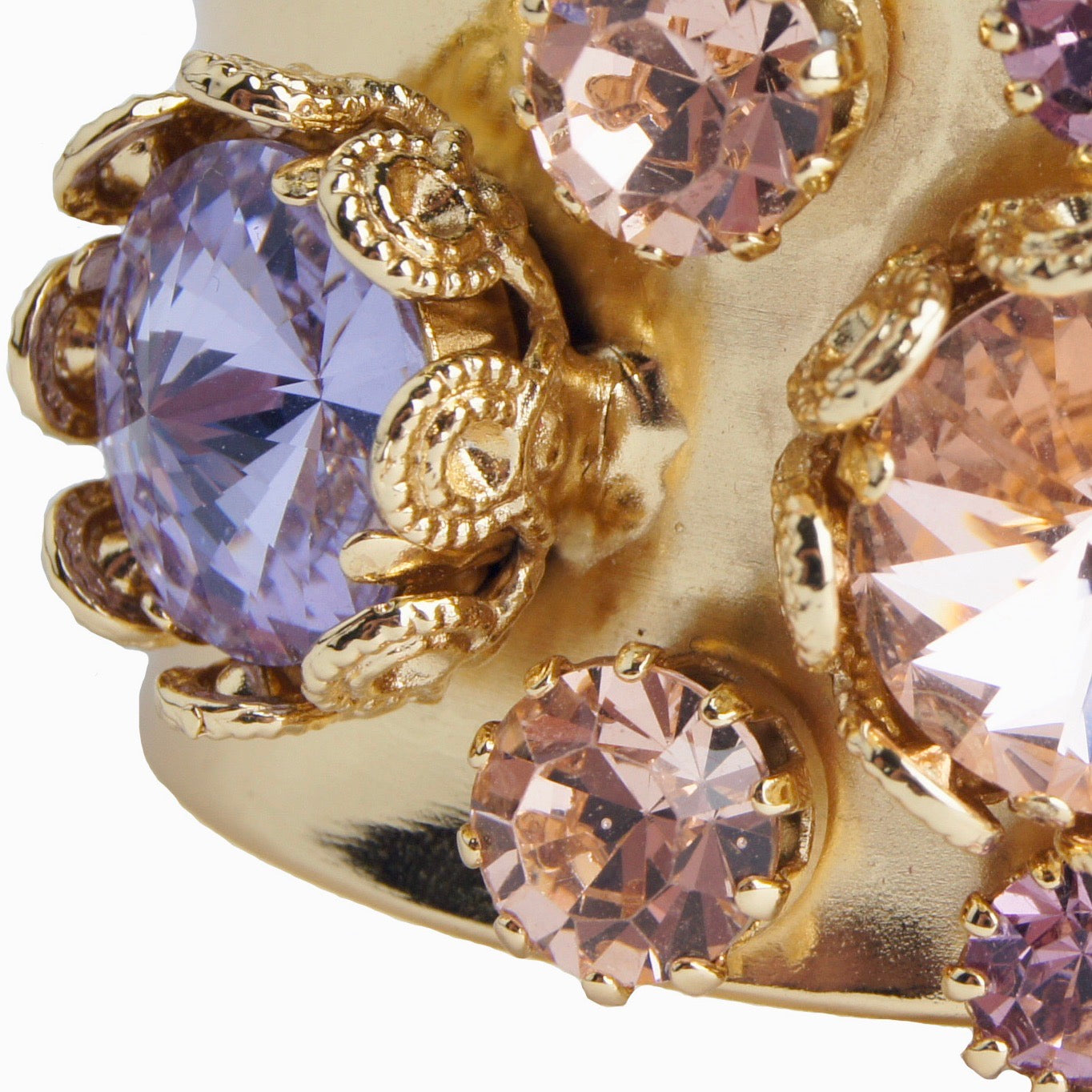 Floral Filigree Bangle Violet