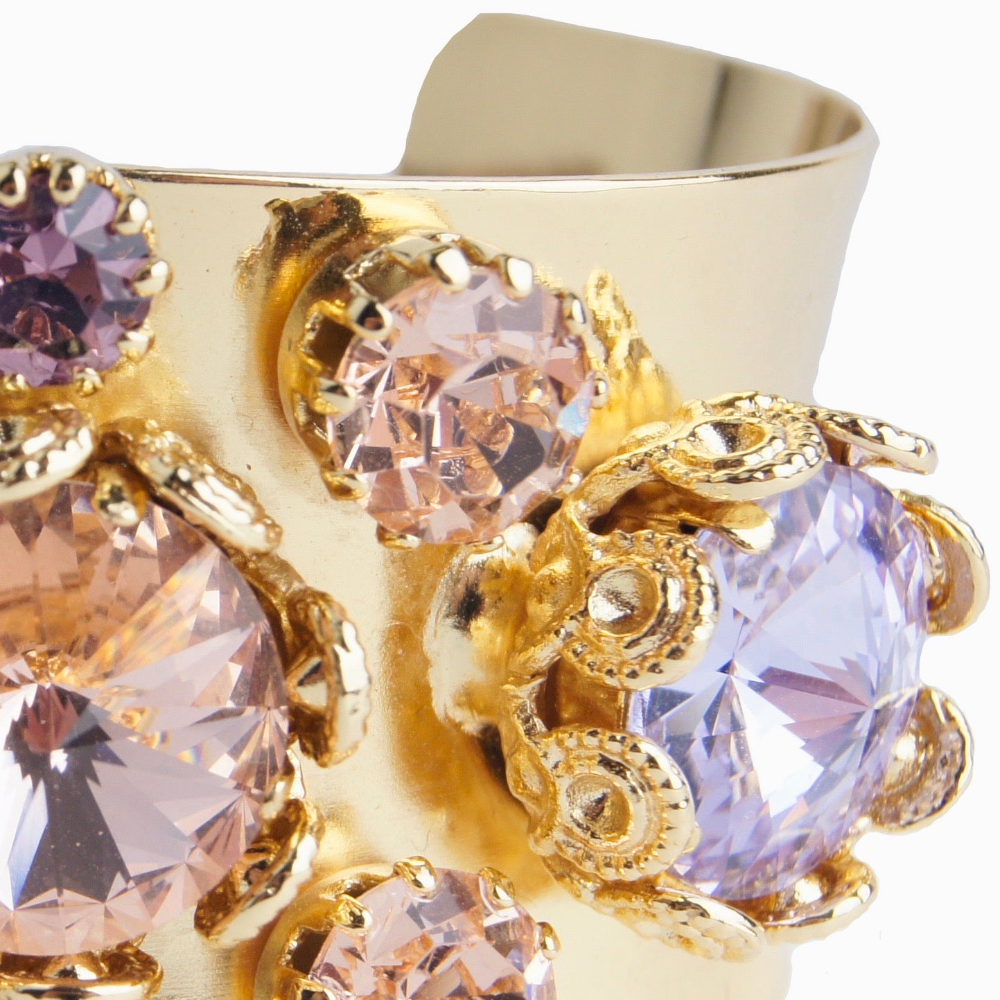 Floral Filigree Bangle Violet