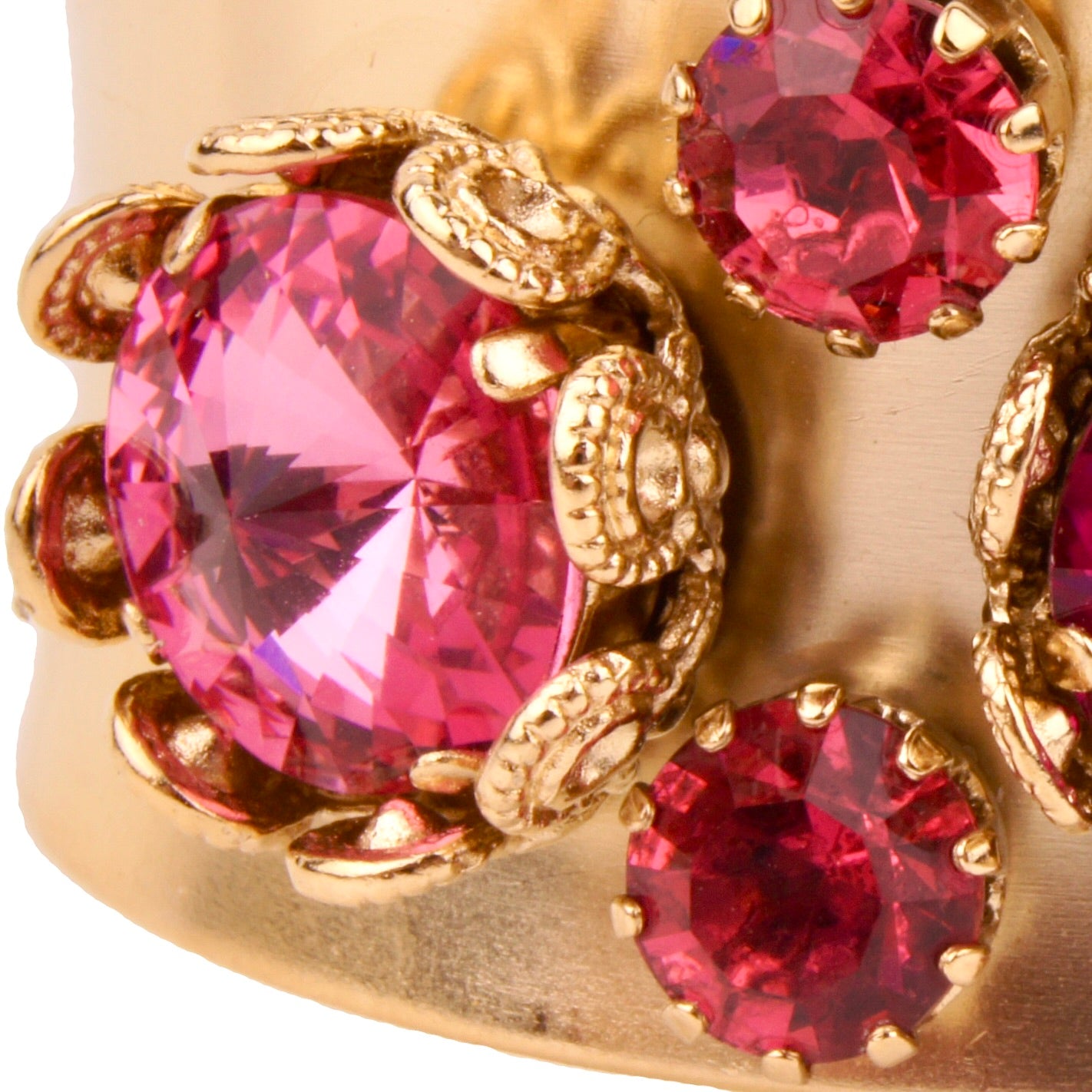 Floral Filigree Bangle Pink