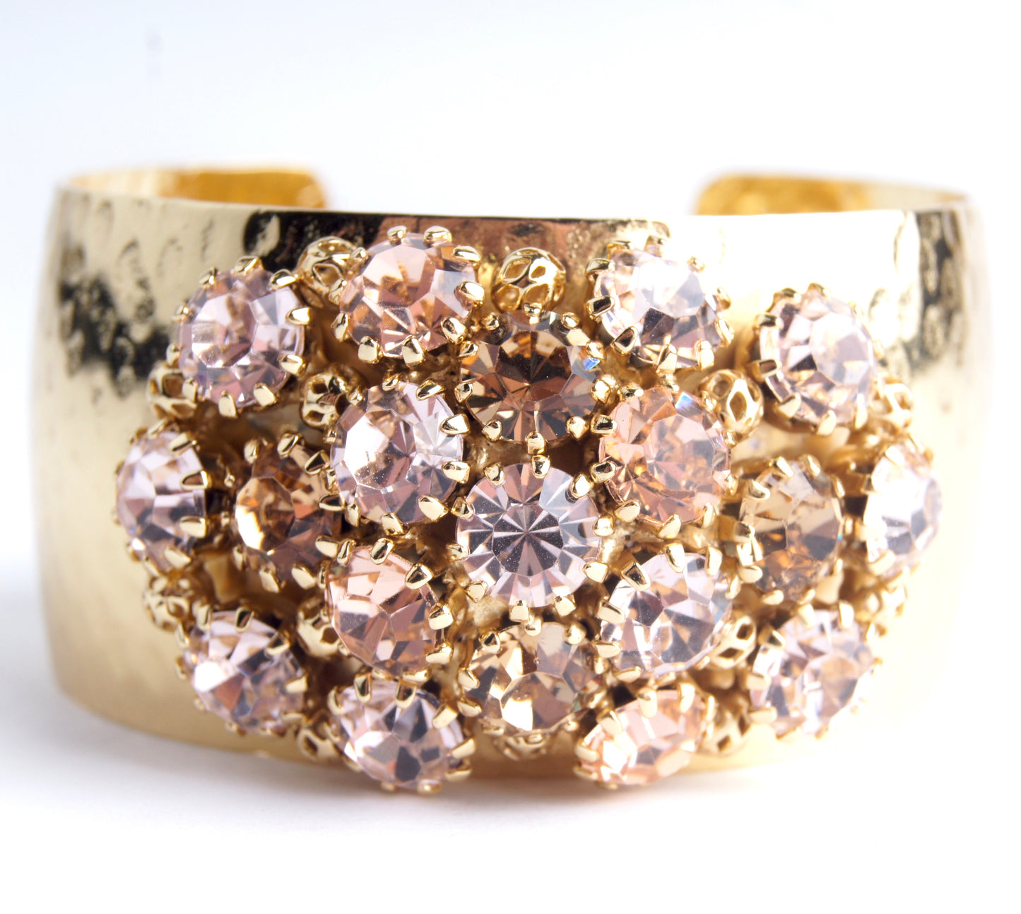 Crystal Dome Bangle Light Rose