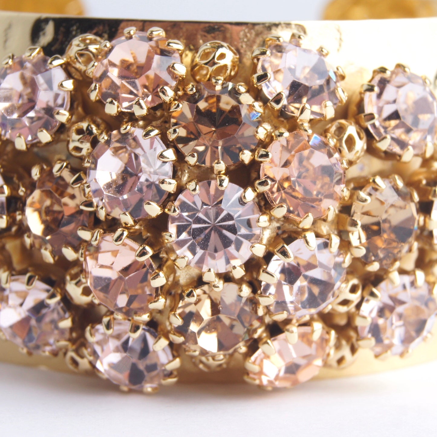 Crystal Dome Bangle Light Rose