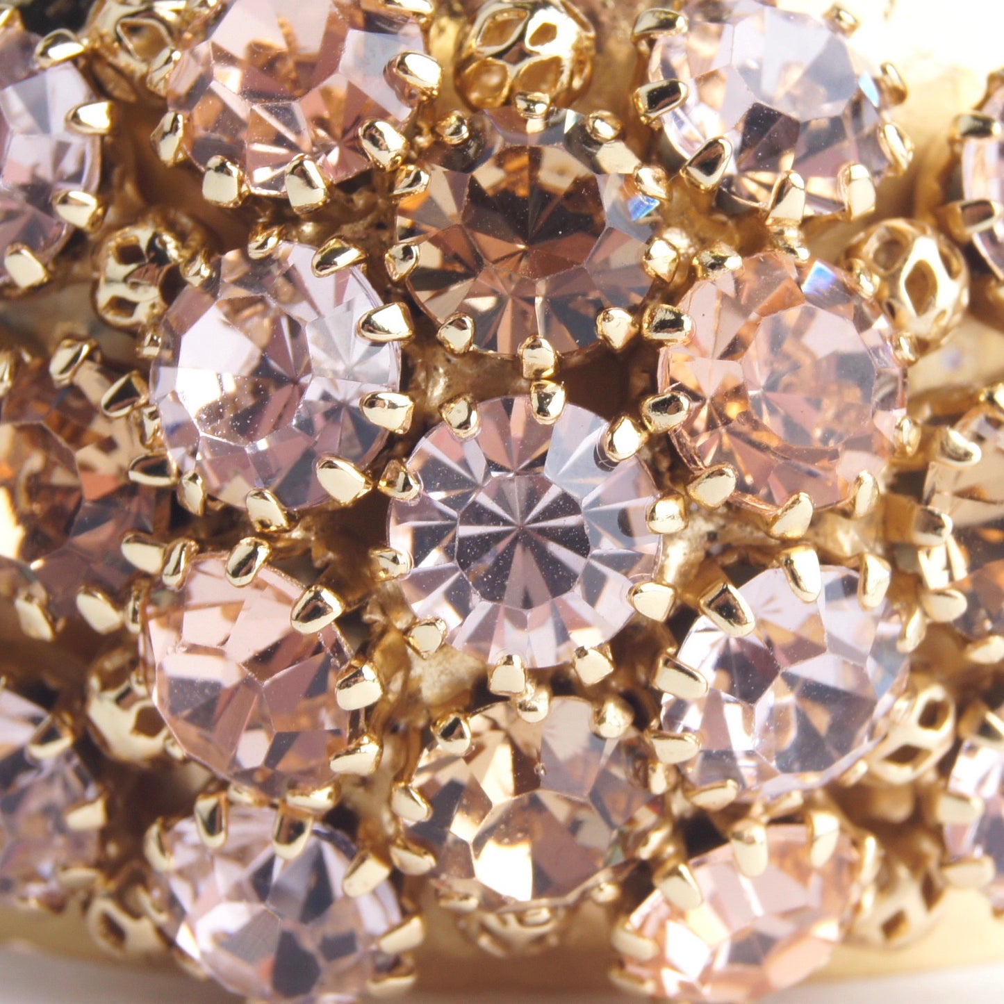 Crystal Dome Bangle Light Rose