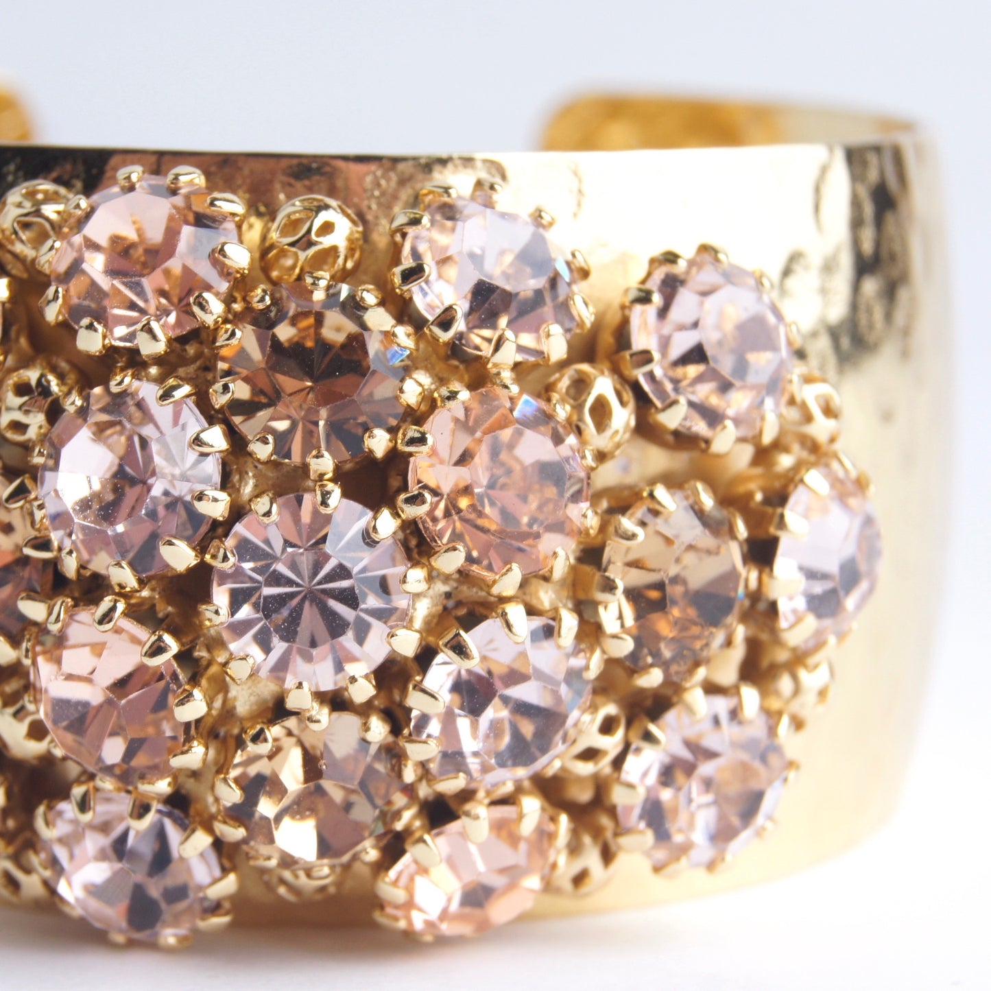Crystal Dome Bangle Light Rose