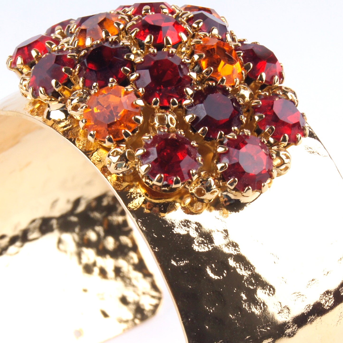 Crystal Dome Bangle Royal Red