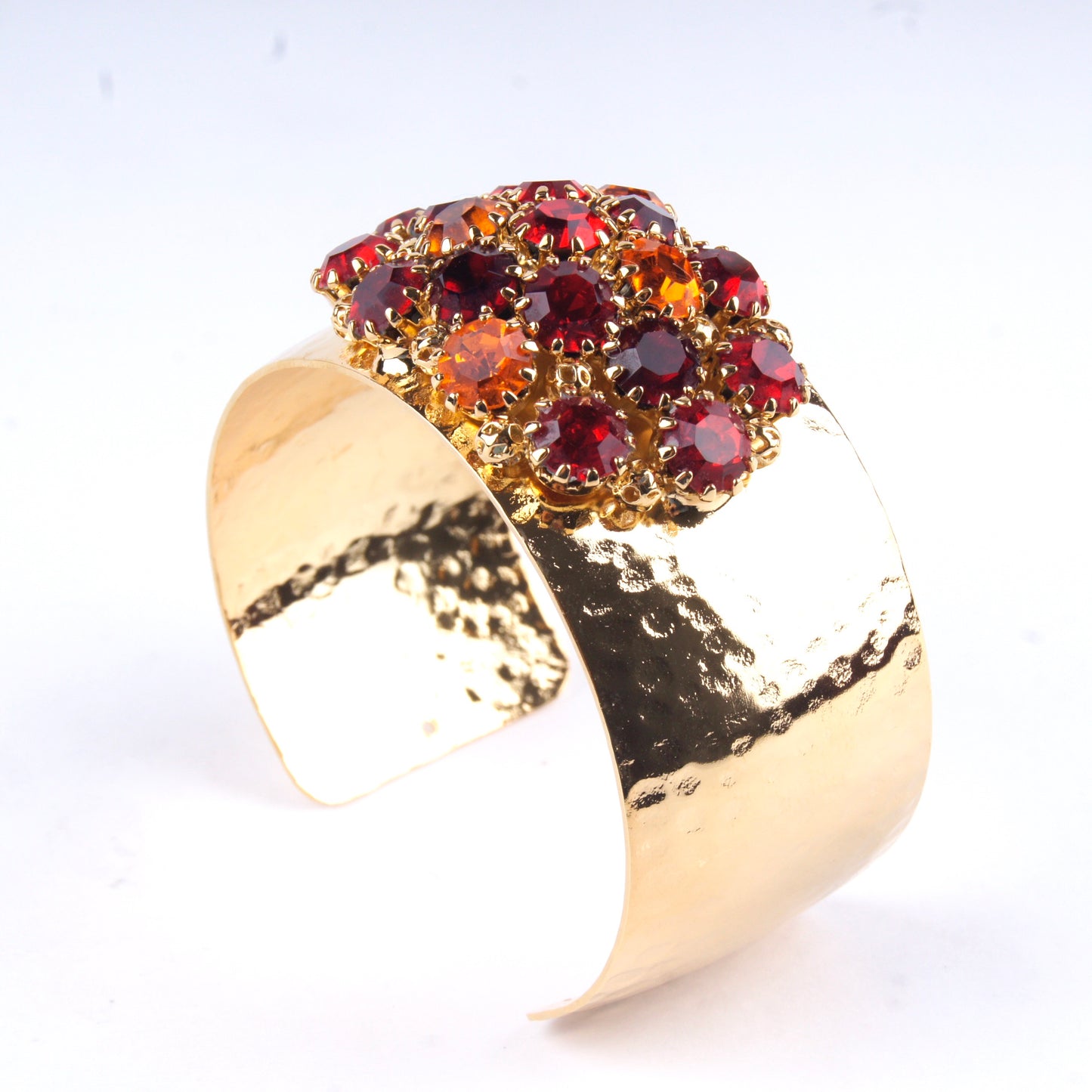Crystal Dome Bangle Royal Red