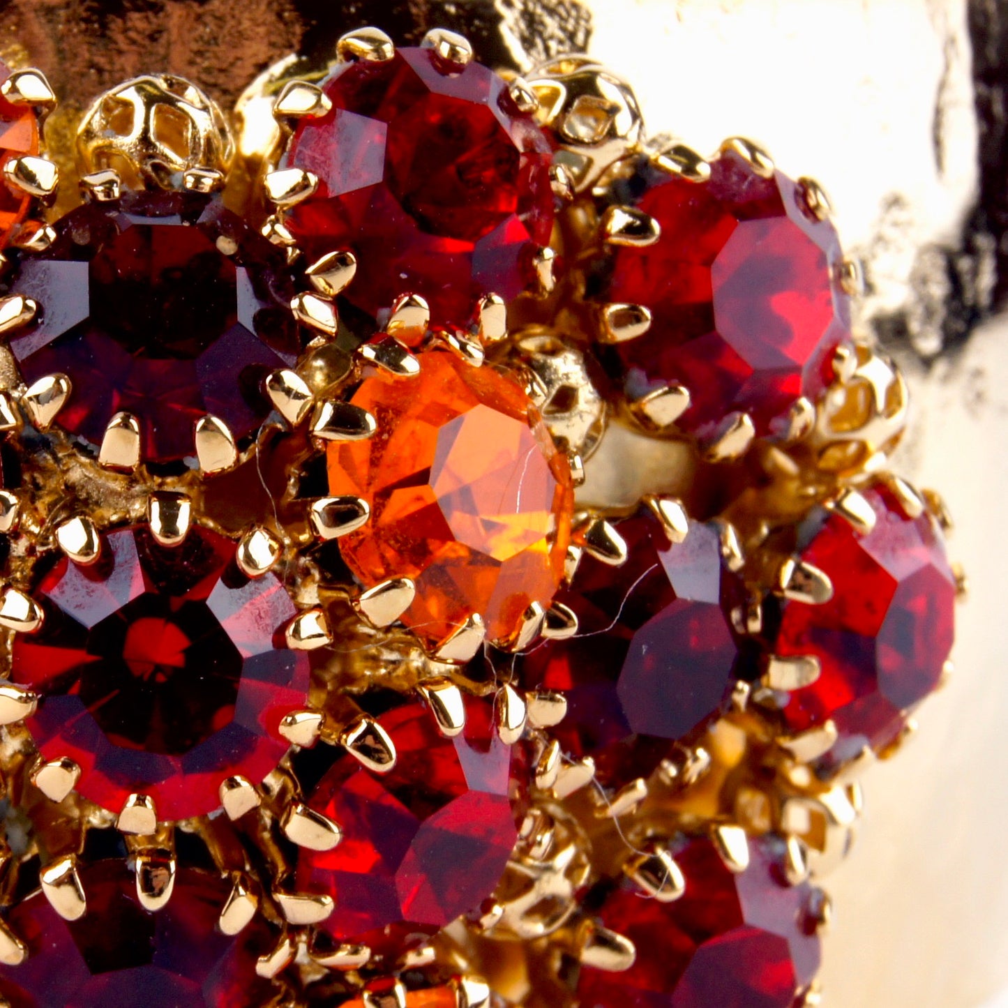 Crystal Dome Bangle Royal Red