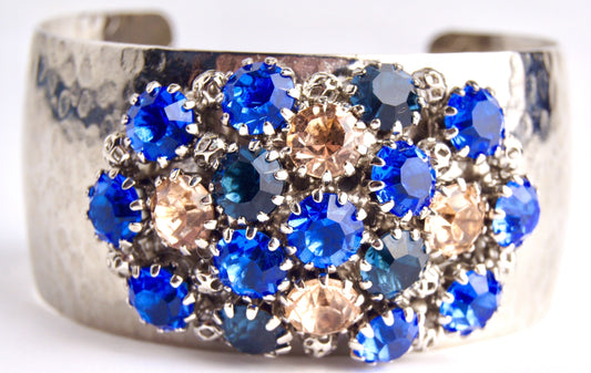 Crystal Dome Bangle Sky Blue
