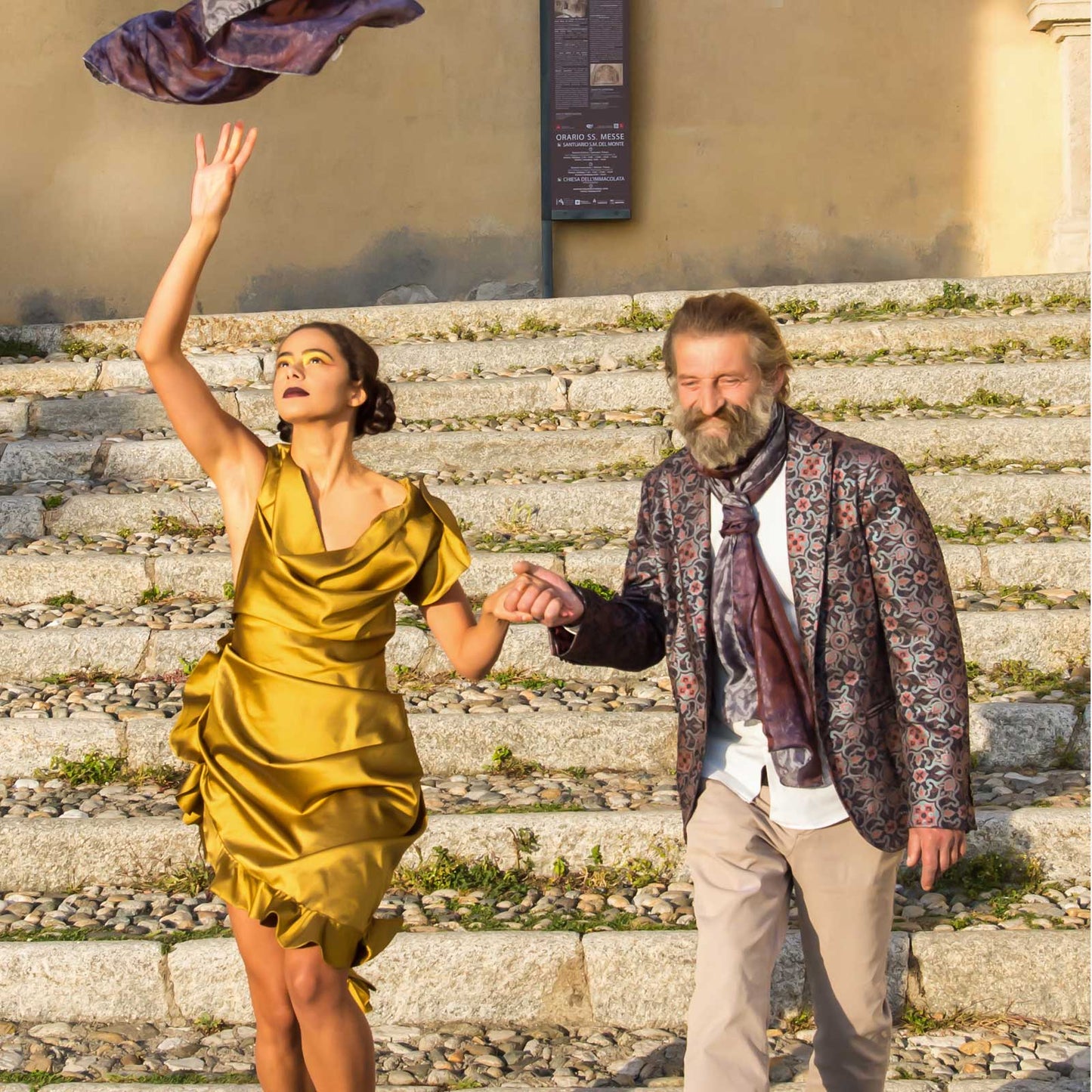 Scarf "Harvest of Florence"