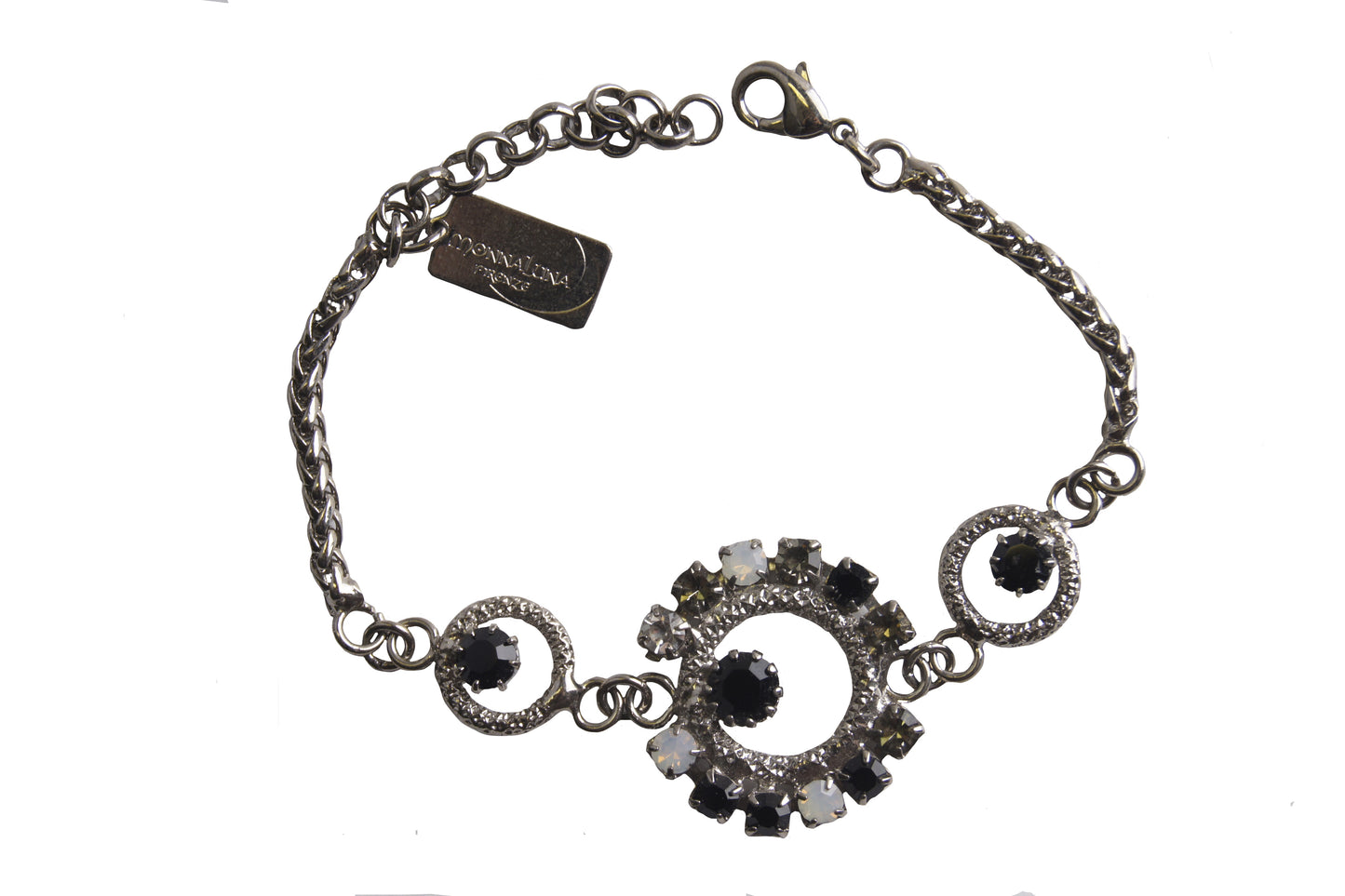 Circle Delight Bracelet Silver Black