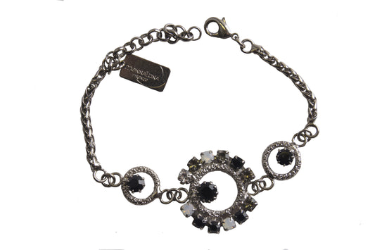 Circle Delight Bracelet Silver Black