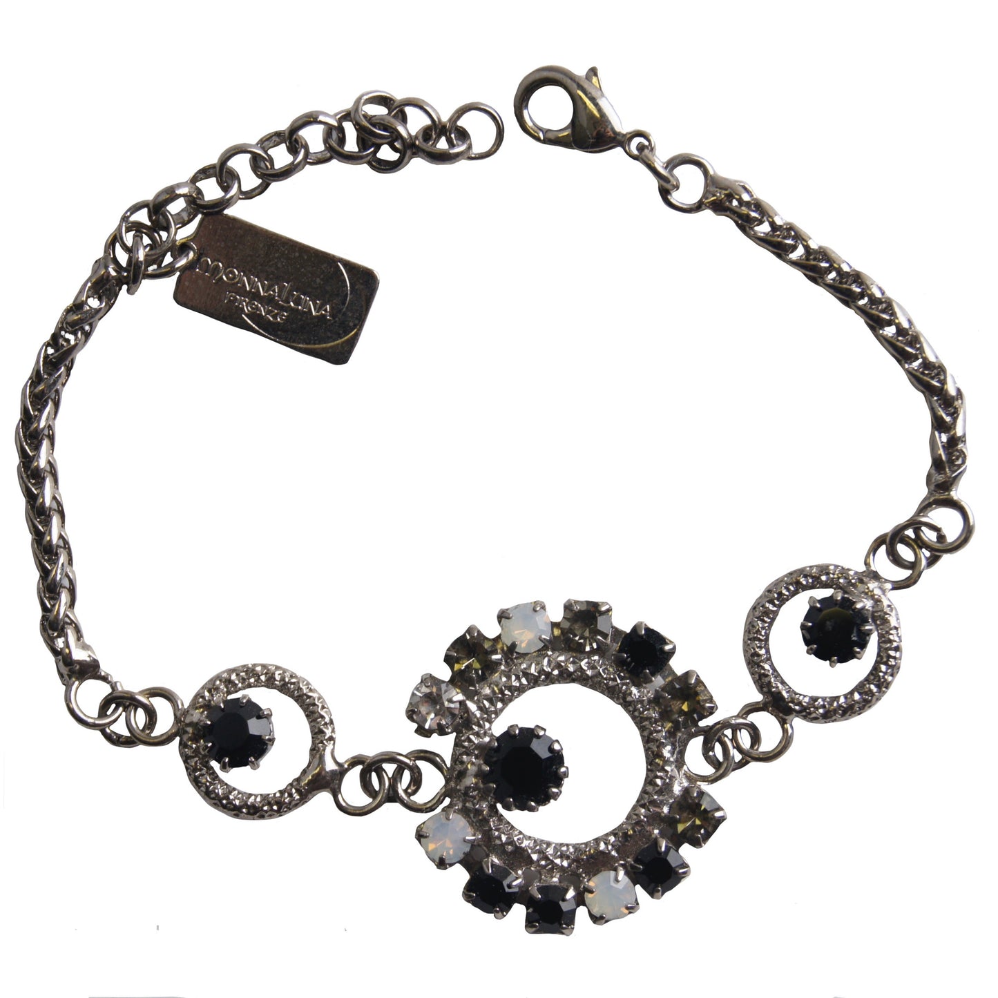 Circle Delight Bracelet Silver Black