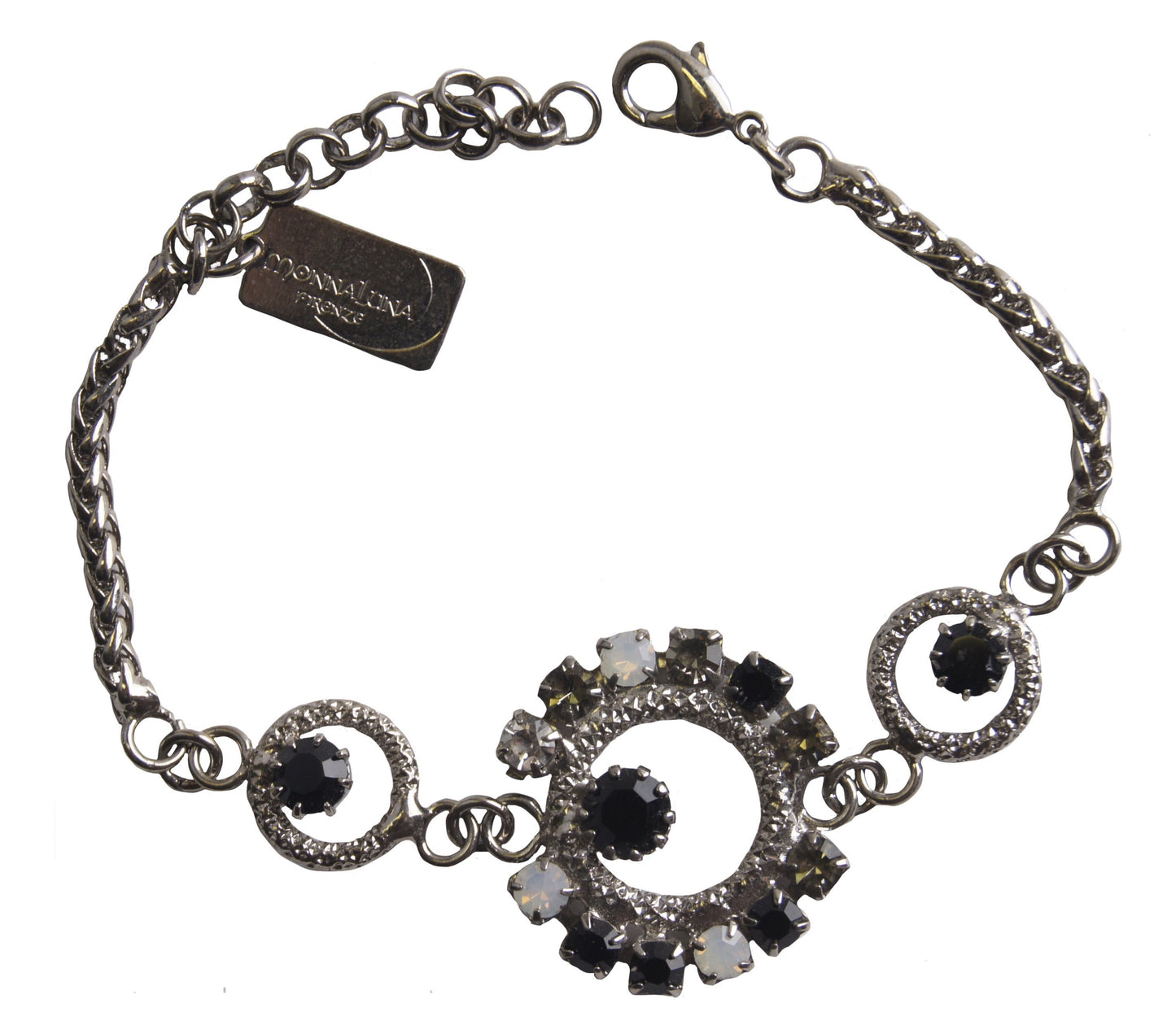 Circle Delight Bracelet Silver Black