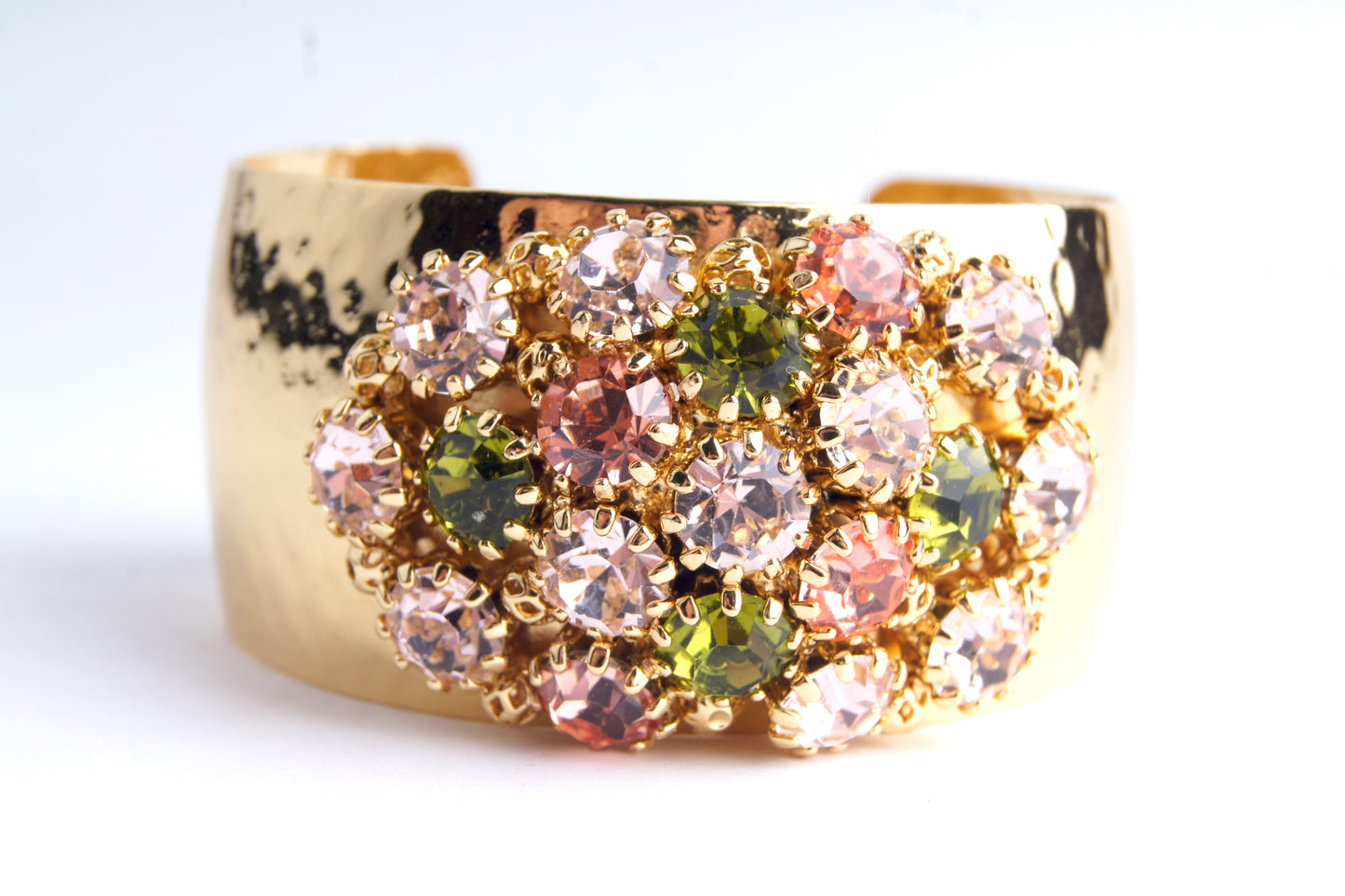 Crystal Dome Bangle Rose Green
