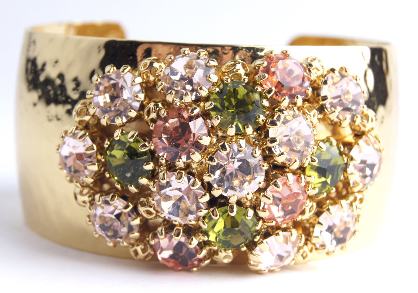 Crystal Dome Bangle Rose Green