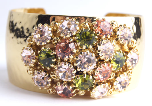 Crystal Dome Bangle Rose Green
