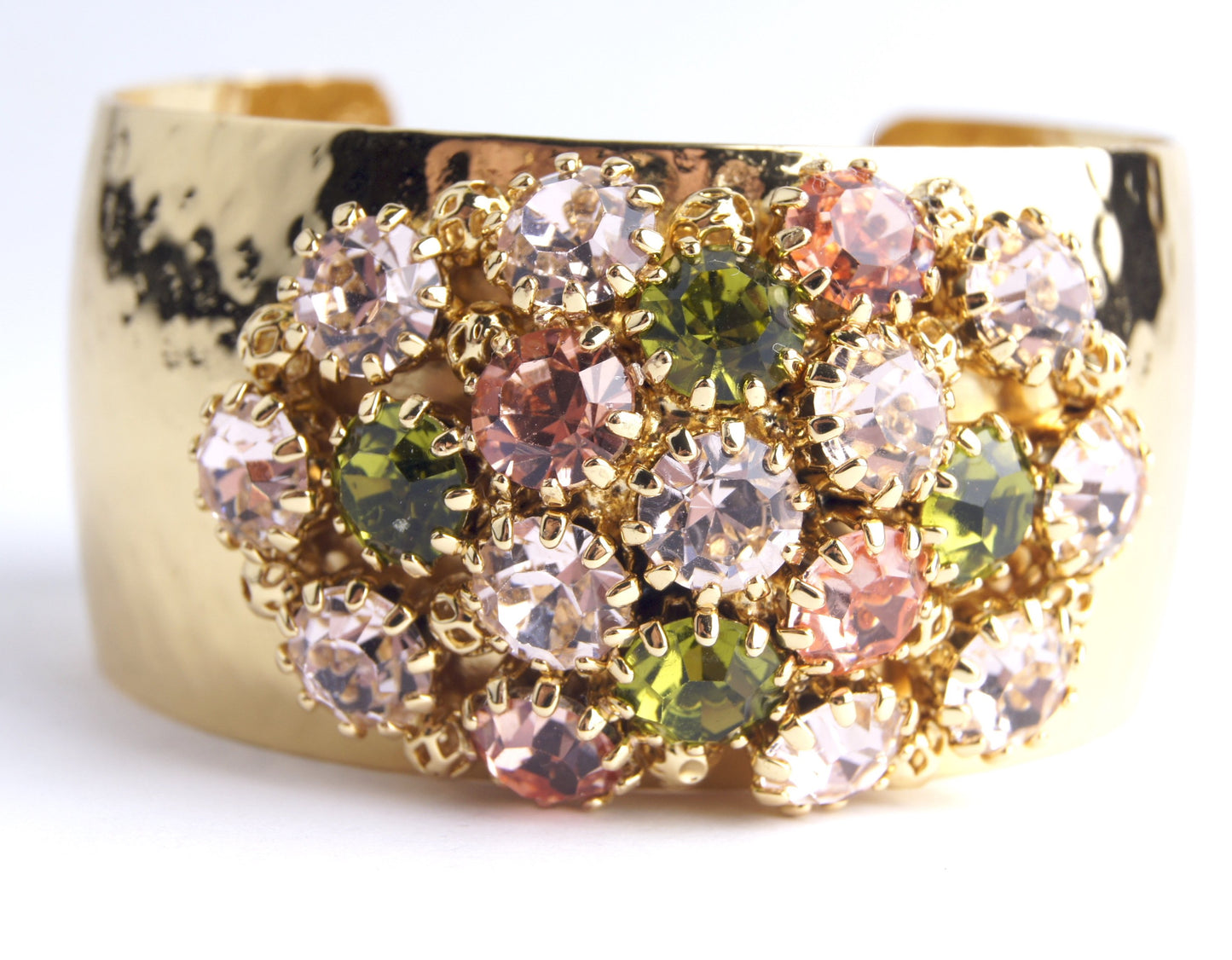 Crystal Dome Bangle Rose Green