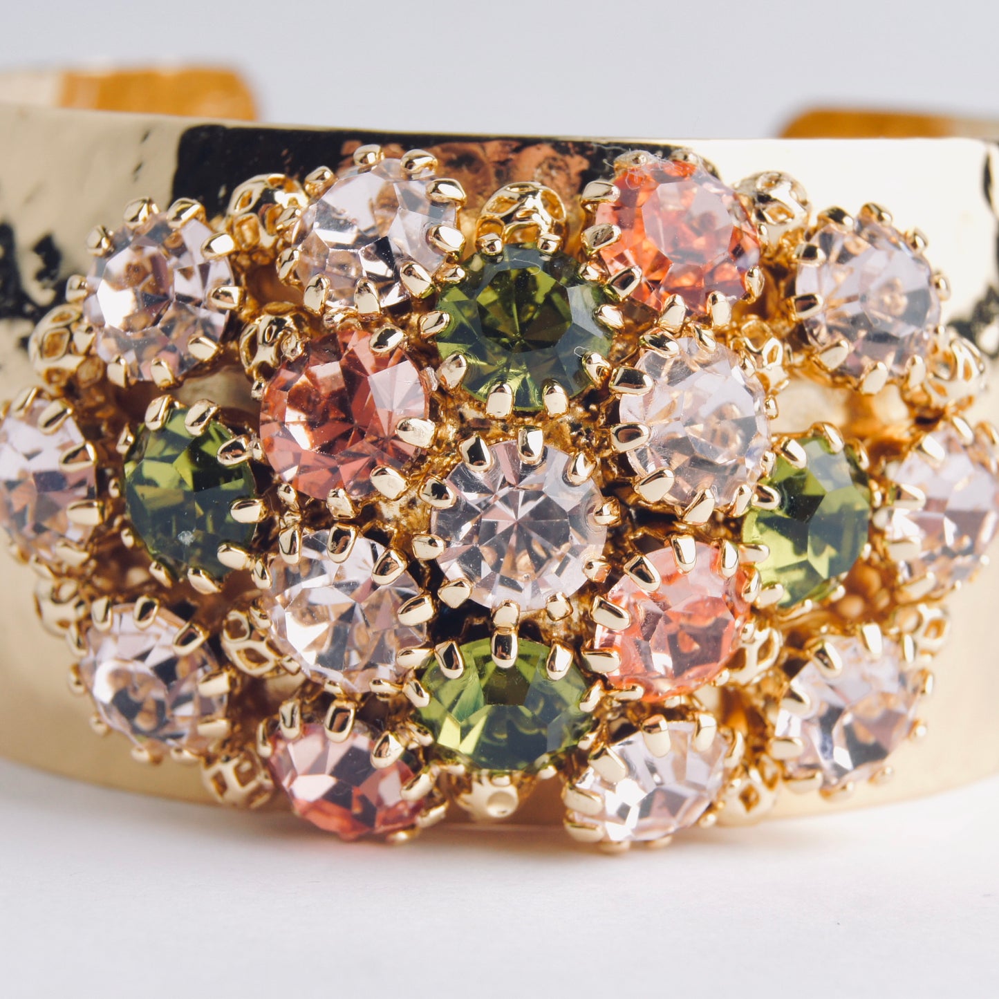 Crystal Dome Bangle Rose Green