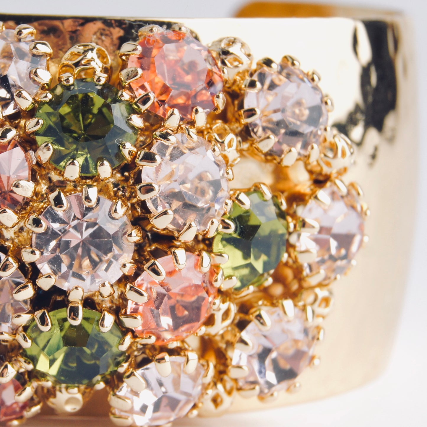 Crystal Dome Bangle Rose Green