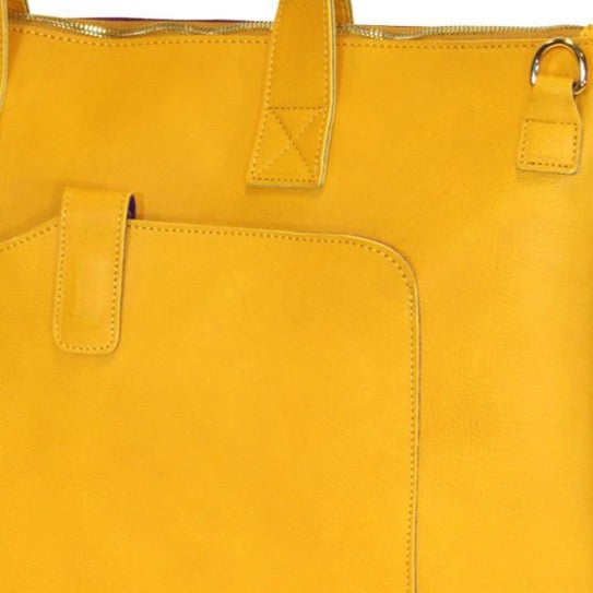 Woman Briefcase Yellow