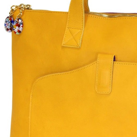 Woman Briefcase Yellow