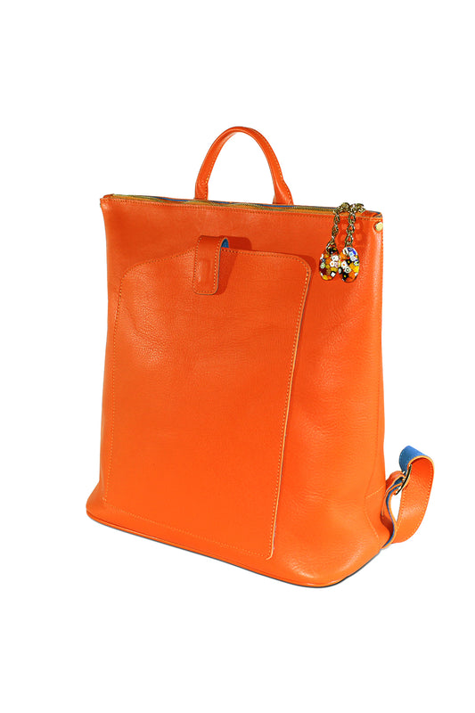 Woman Back Pack Orange