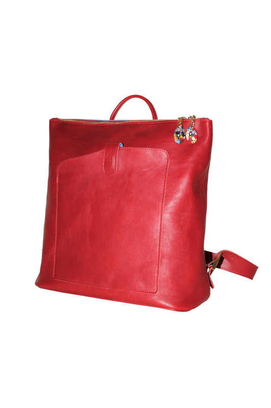 Woman Back Pack Red