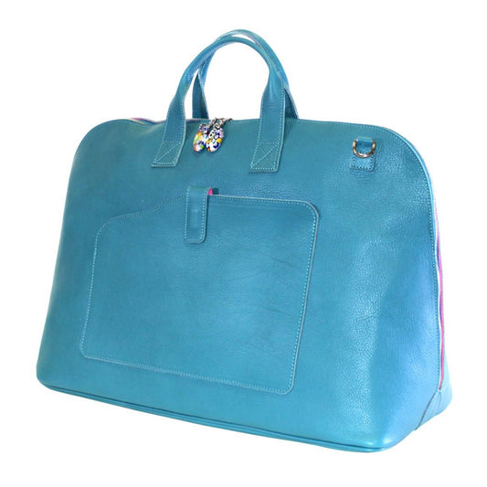 Woman Duffle Bag Azzurro