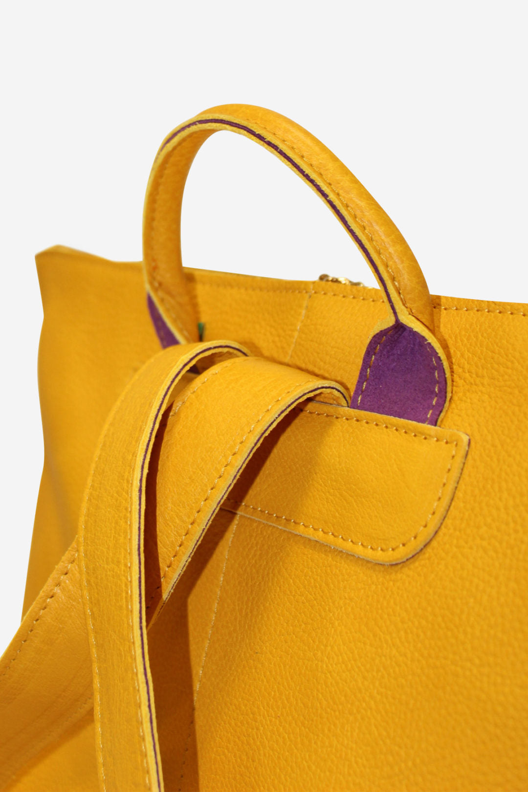 Woman Back Pack Yellow